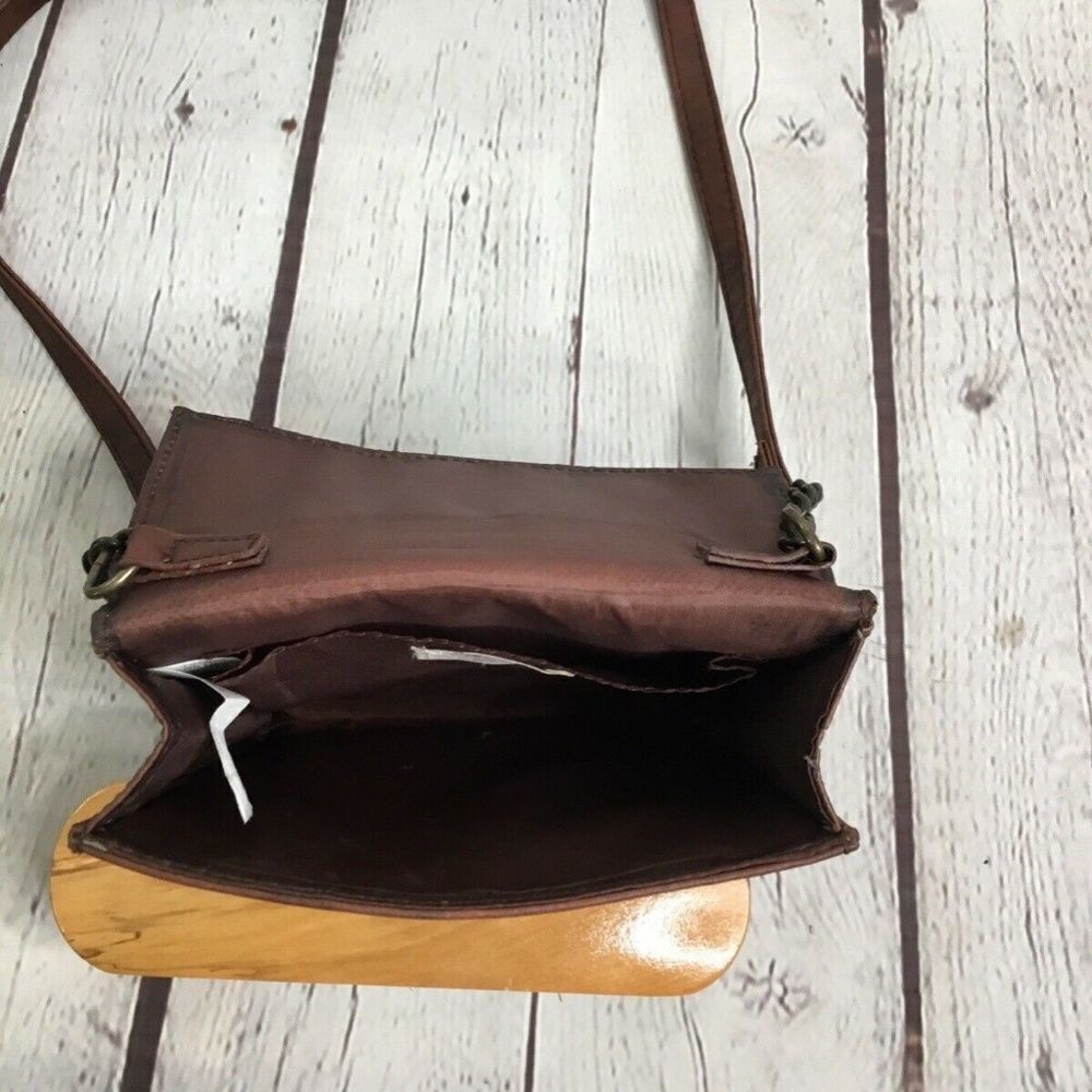 Mossimo Supply Co Women’s Brown Hippie Ethno Style Small Crossbody Handbag - Picture 13 of 13